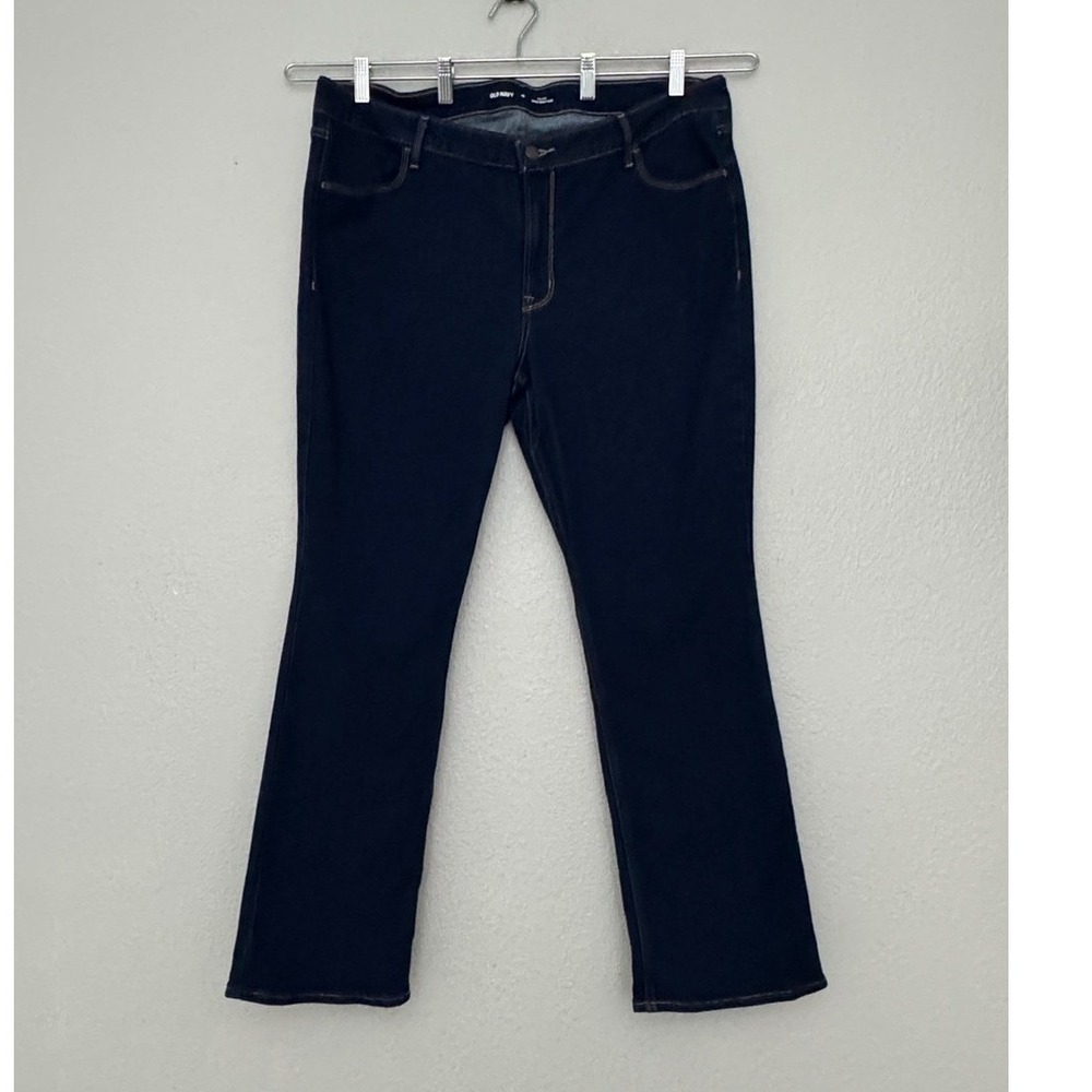 Old Navy Wow Boot-Cut Mid Rise Dark Wash Denim Jeans Size 18